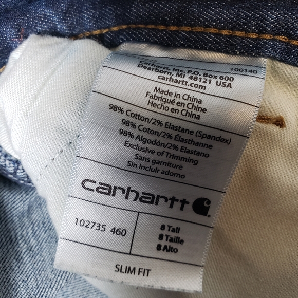 Carhartt Rugged Flex Layton Double Front Jean Slim Fit Women's 8L - Picture 7 of 13
